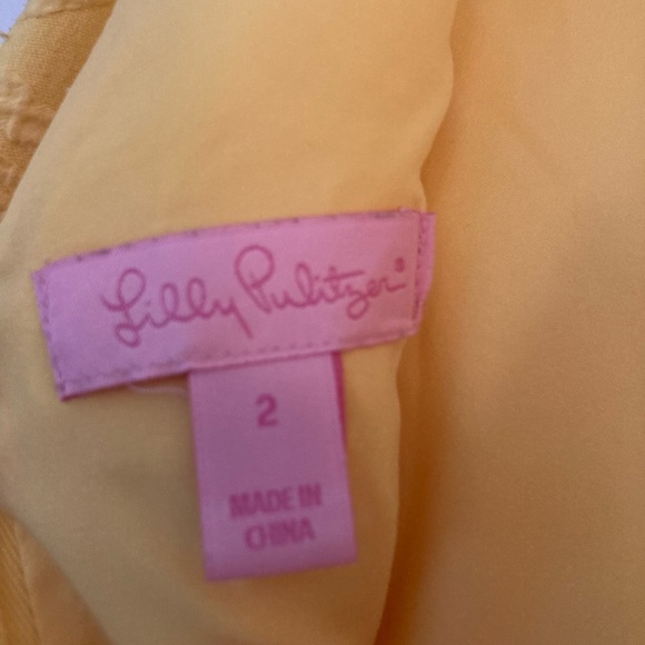 Lilly Pulitzer yellow pineapple dress. - Picture 5 of 6